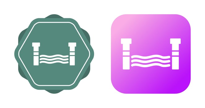 Water Dam Vector Icon
