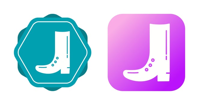 Cowboy Boot Vector Icon