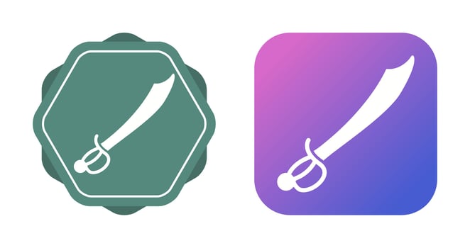 Pirate Sword Vector Icon