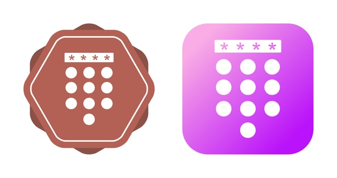 Passcode Lock Vector Icon