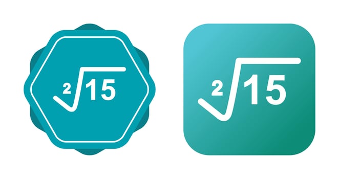 Square Root Vector Icon