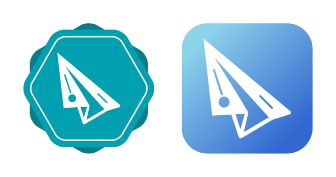 Paper Plane Vector Icon