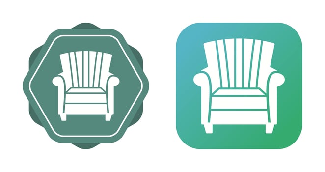 Single Sofa Vector Icon