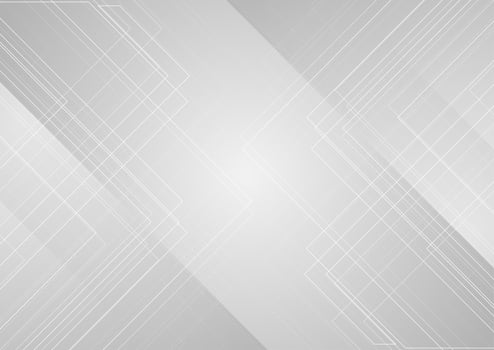 Grey abstract minimal background with geometric lines vector