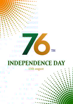 15th August India Independence Day Social Media Story vector illustration