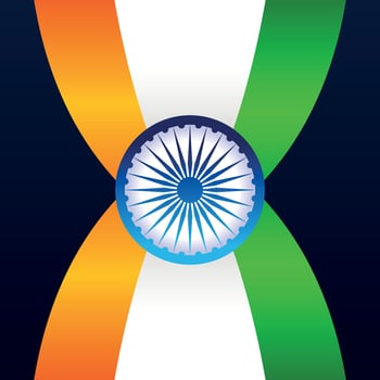 15th August Indian independence day vector