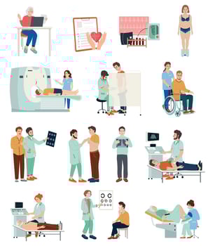 Medical Checkup Set vector