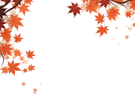 Autumn leaves isolated png