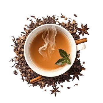 Hot tea cup isolated png