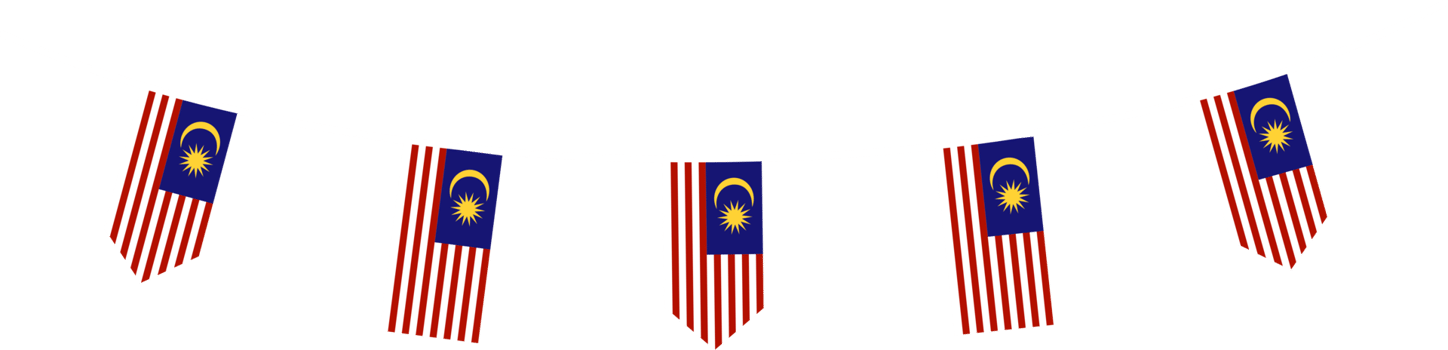 Hanging Malaysia flag png
