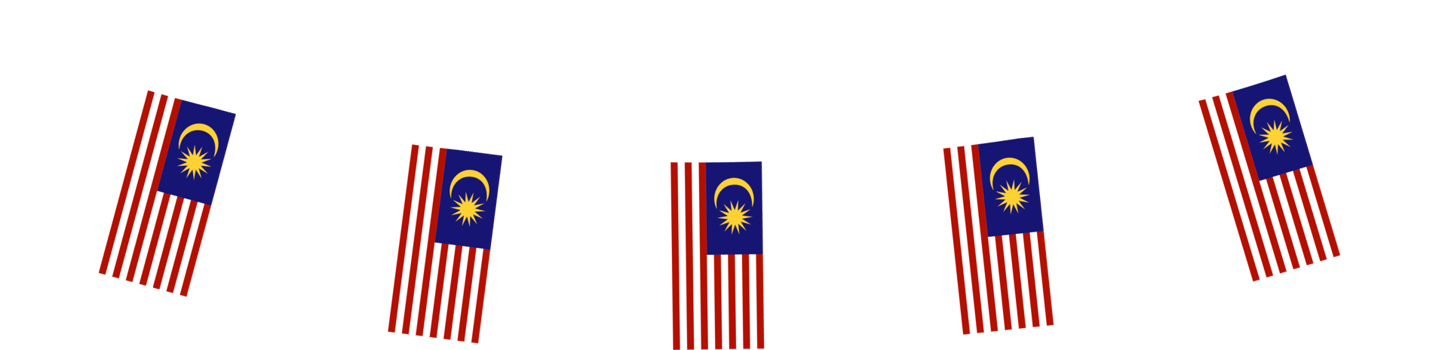 Hanging Malaysia flag png