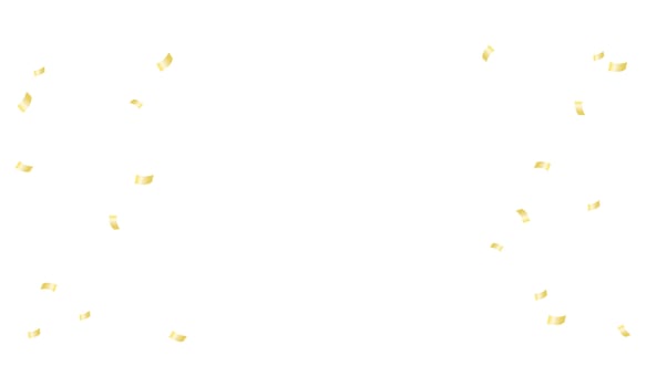 Vector gradient confetti background