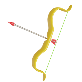 archery and target 3d render,sports equipment png