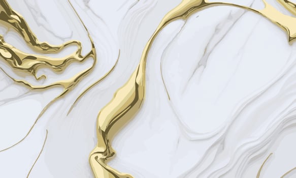 Marble white-gold surface texture background. luxury abstract pattern marble white vector illustration