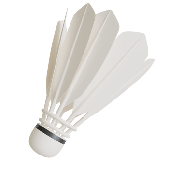 badminton shuttlecock 3d render,sports equipment png