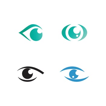 Eye logo vector illustration business element and symbol design