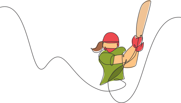 Single continuous line drawing of young agile man baseball player practice to hit the ball. Sport exercise concept. Trendy one line draw design illustration graphic for baseball promotion media png