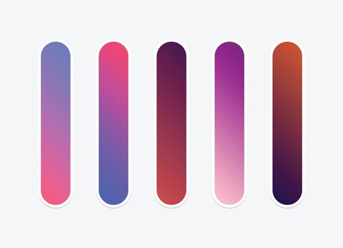 Vector colorful gradient background collection