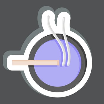 Sticker Tobacco. related to Addiction Dictionary symbol. simple design editable. simple illustration vector