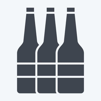 Icon Alcohol. related to Addiction Dictionary symbol. glyph style. simple design editable. simple illustration vector