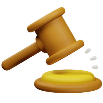 3d illustration of law and justice item png