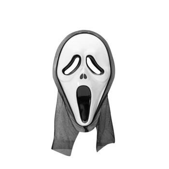 Halloween ghost mask cutout, Png file