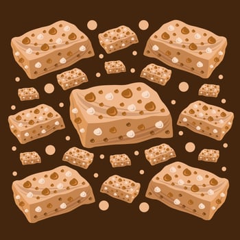 Butterscotch vector illustration for graphic design and decorative element