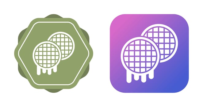 Waffle Vector Icon