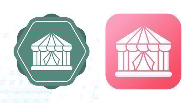 Circus Tent Vector Icon