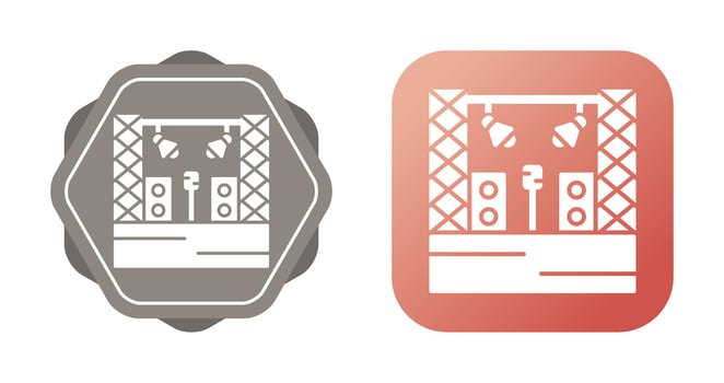 Stage Vector Icon