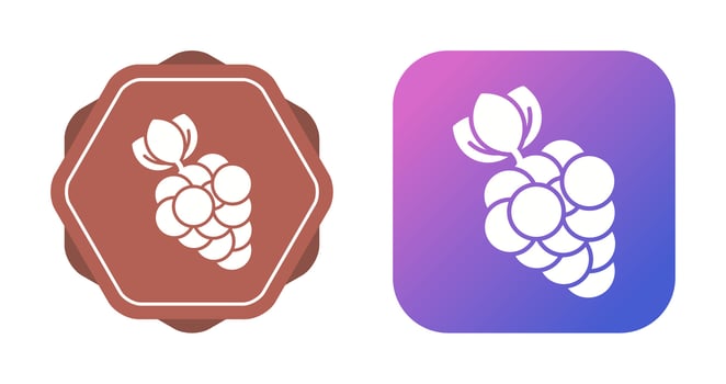 Grapes Vector Icon