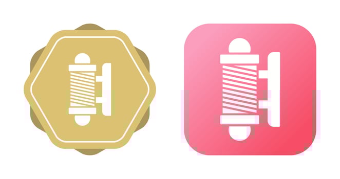 Barber Shop Pole Vector Icon