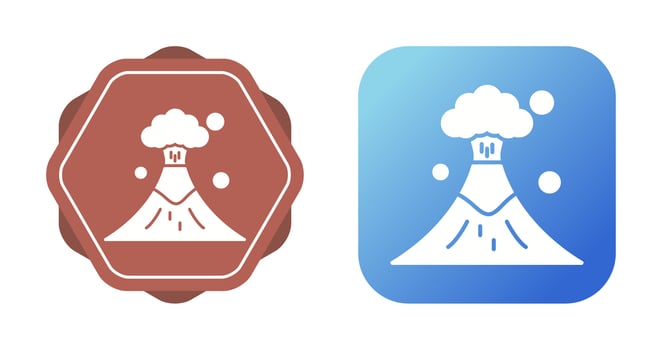 Volcano Vector Icon