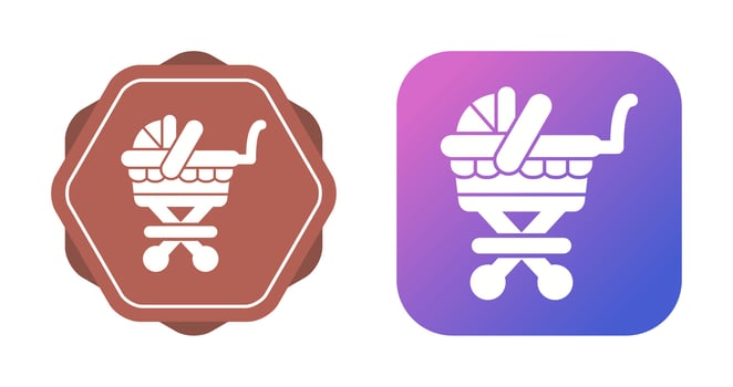 Baby Carriage Vector Icon