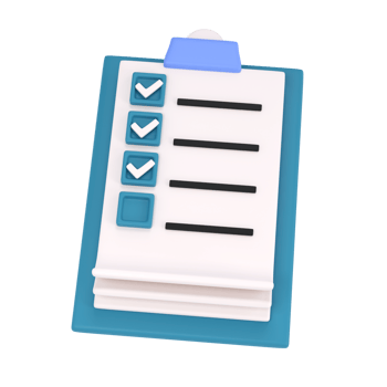 3d white clipboard icon task management todo check list isolated transparent png. Work project plan concept, fast checklist, posting plan. productivity checklist png