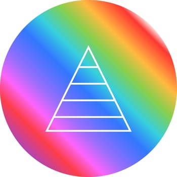Pyramid Graph Vector Icon