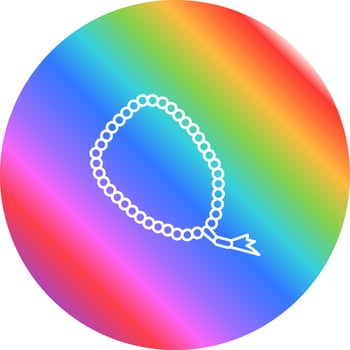 Prayer Beads Vector Icon