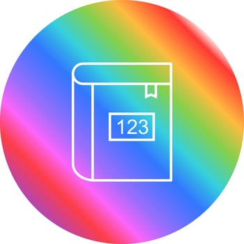Math Book Vector Icon