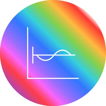 Cosine Graph Vector Icon