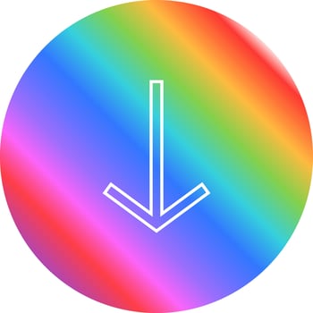 Down Vector Icon