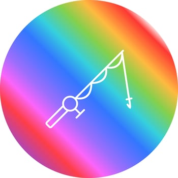 Fishing Rod Vector Icon
