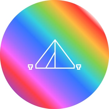 Tent Vector Icon