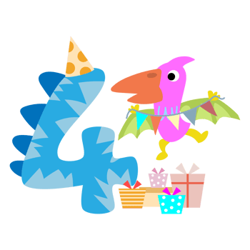 Happy Birthday dinosaur Clipart. party dino png