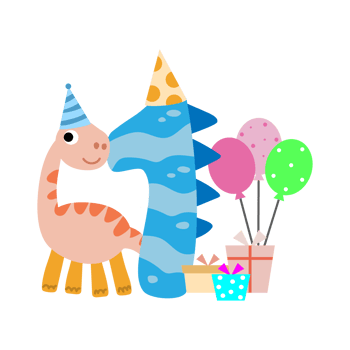 Happy Birthday dinosaur Clipart. party dino png