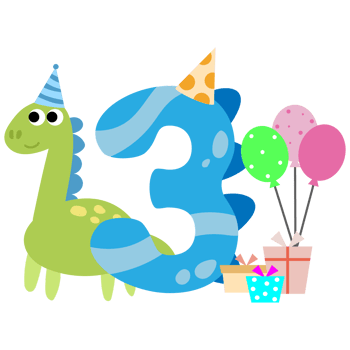 Happy Birthday dinosaur Clipart. party dino png