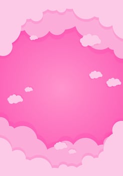 Beautiful Gradient Cloud Background vector