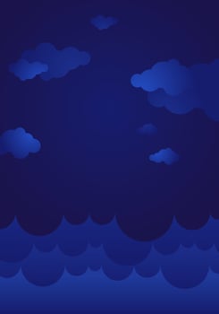 Beautiful Gradient Cloud Background vector