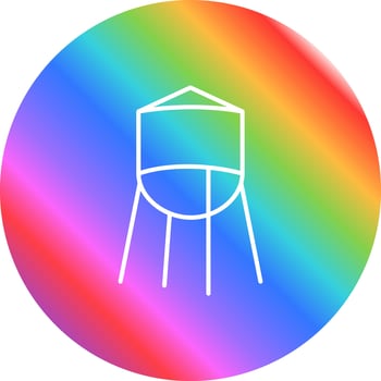 Water Tower Vector Icon