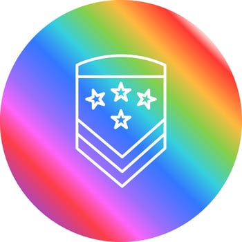 Military Badge Vector Icon