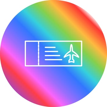 Plane Tickets Vector Icon